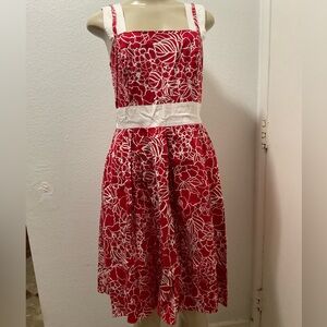 A.P.N.Y. Women’s Floral Red and White Dress size 6